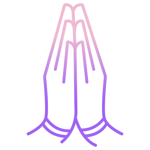 Namaste hands and gestures oriental religion icon