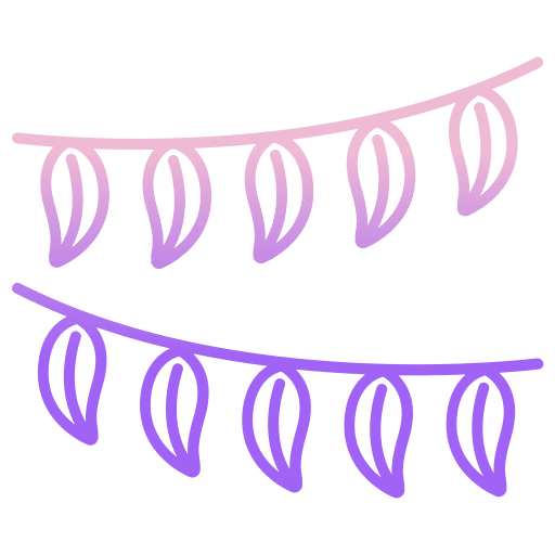 Decor garland decoration celebration icon Decor garland decoration celebration icon