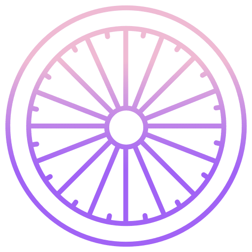 Dharma wheel religion karma chakra icon Dharma wheel religion karma chakra icon