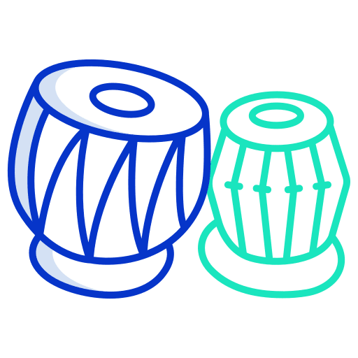 Tabla india musical instrument orchestra icon