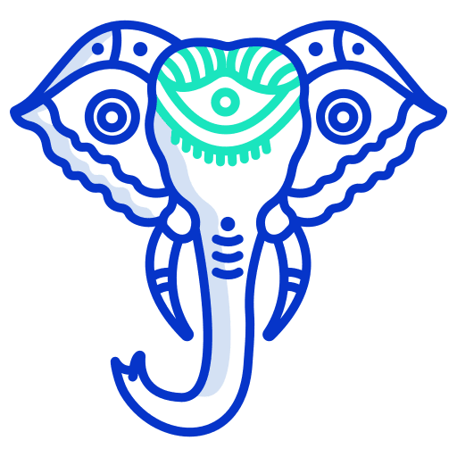 Elephant india cultures religion icon Elephant india cultures religion icon