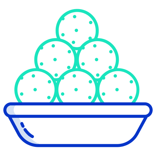Laddu food and restaurant sweet food cultures icon Laddu food and restaurant sweet food cultures icon
