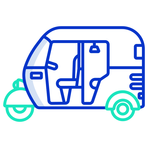 Rickshaw tuk tuk transport vehicle icon Rickshaw tuk tuk transport vehicle icon