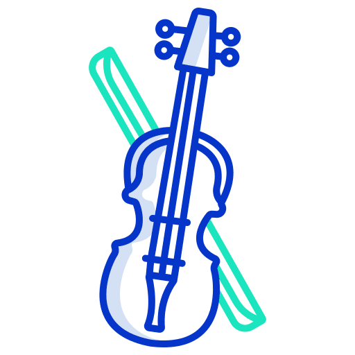 Violin music and multimedia musical instrument music icon Violin music and multimedia musical instrument music icon