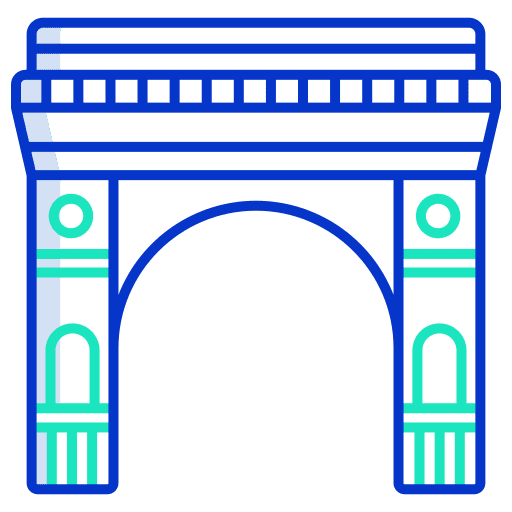 India gate monument mumbai building icon India gate monument mumbai building icon
