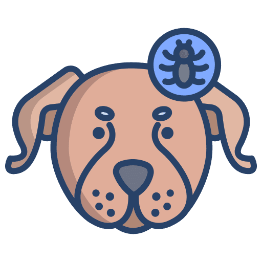 Dog dog animals flea icon Dog dog animals flea icon