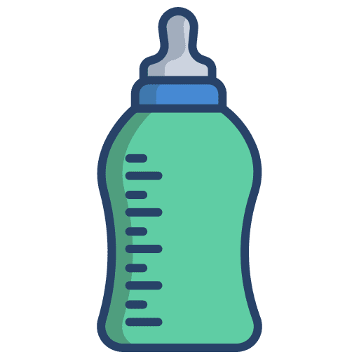 Feeding bottle milk bottle animals kid and baby icon Feeding bottle milk bottle animals kid and baby icon