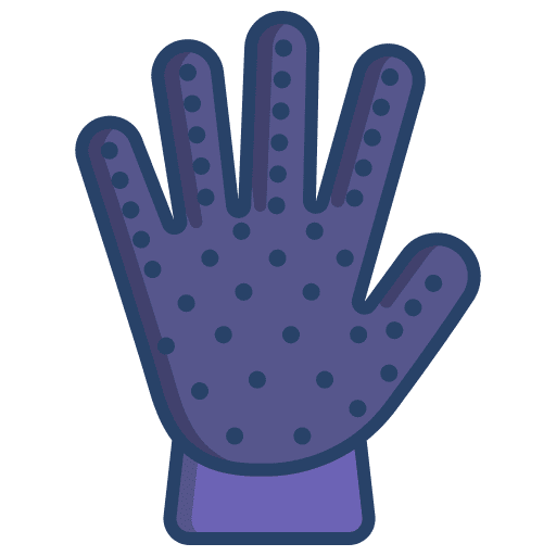 Glove animals pet care glove icon Glove animals pet care glove icon