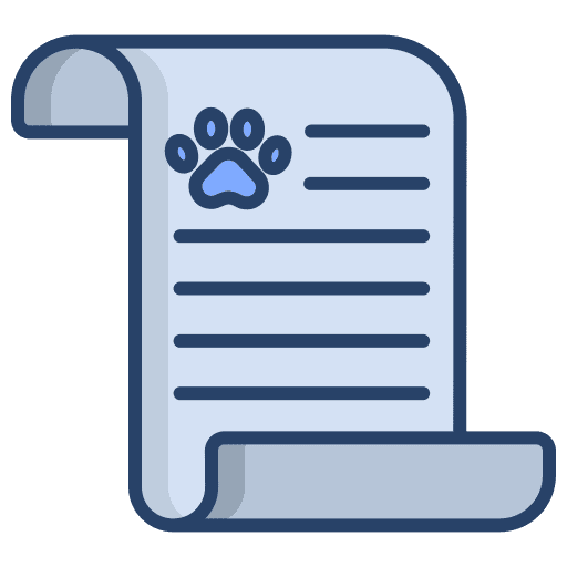 Certificate files and folders animals document icon Certificate files and folders animals document icon