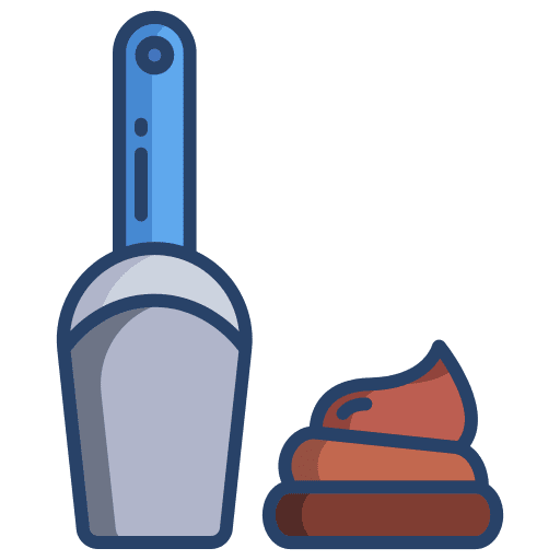 Scoop poop crap animals icon Scoop poop crap animals icon