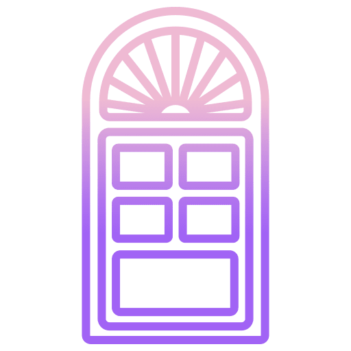 Door vintage entrance furniture and household icon Door vintage entrance furniture and household icon