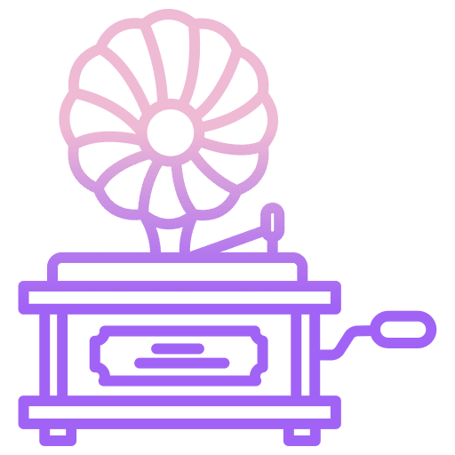 Gramophone phonograph electronics antique icon Gramophone phonograph electronics antique icon