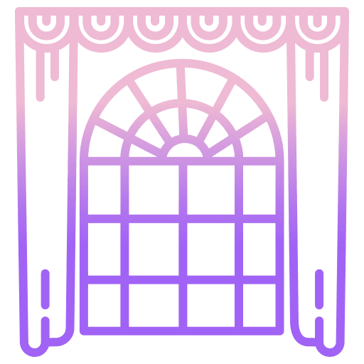Window curtain furniture and household window icon Window curtain furniture and household window icon