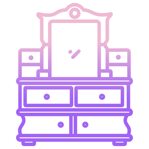 Dressing table dressing table drawers home decoration icon Dressing table dressing table drawers home decoration icon