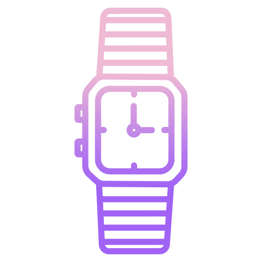 Watch time and date time fashion icon Watch time and date time fashion icon