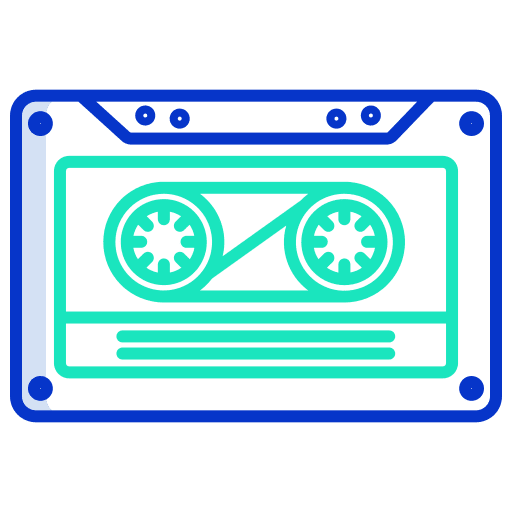 Cassette cassette audio tape vintage icon Cassette cassette audio tape vintage icon