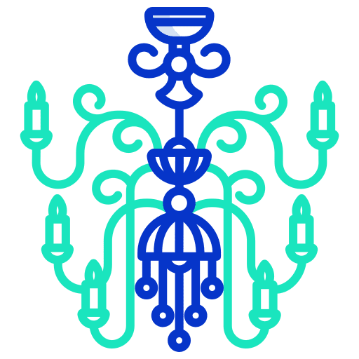 Chandelier electronics chandelier decoration icon