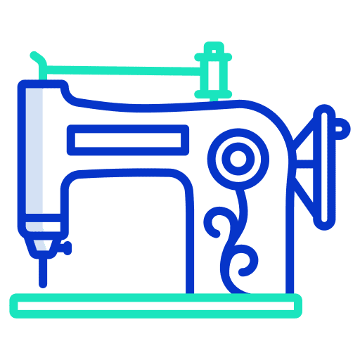 Sewing machine craft electronics sewing machine icon