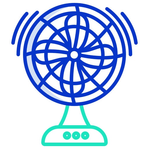 Fan household appliance cooler electrical appliance icon Fan household appliance cooler electrical appliance icon