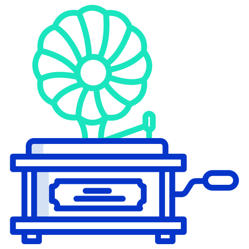 Gramophone gramophone song retro icon Gramophone gramophone song retro icon