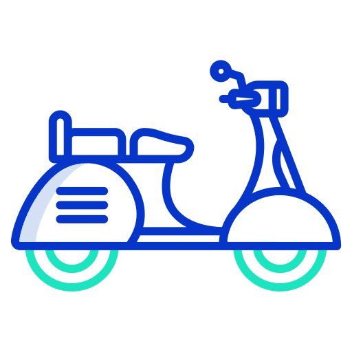 Scooter vehicle motorcycle moped icon Scooter vehicle motorcycle moped icon