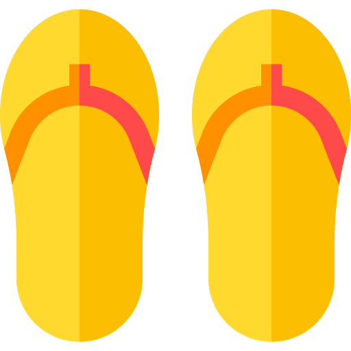 Flip flops slippers fashion beach icon