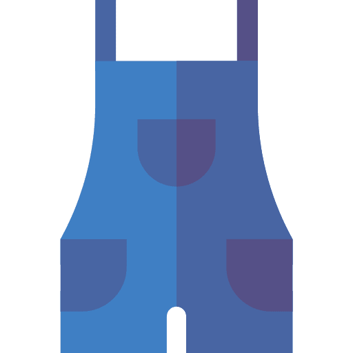 Overall garment jumpsuit outfit icon Overall garment jumpsuit outfit icon