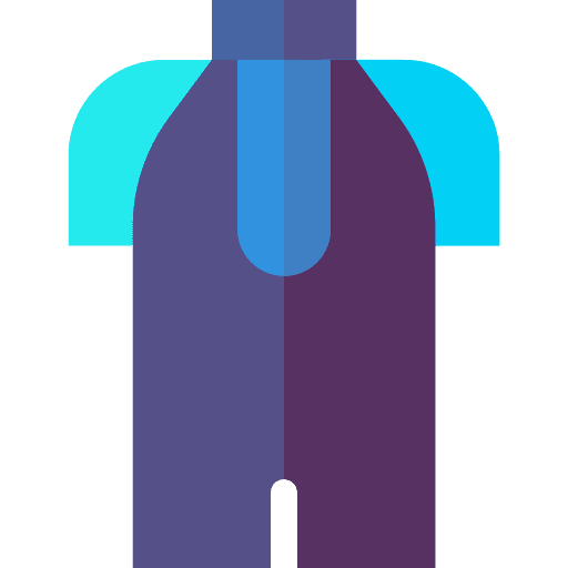 Wetsuit surfing sports and competition scuba diving icon