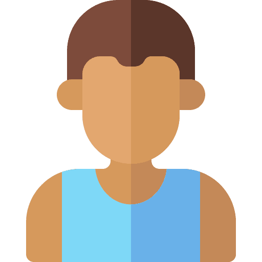 Man tank top vacations holidays icon
