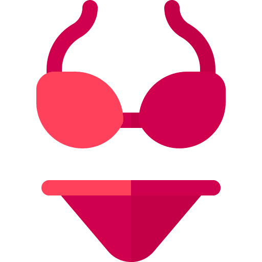 Bikini summer swimwear beach icon Bikini summer swimwear beach icon