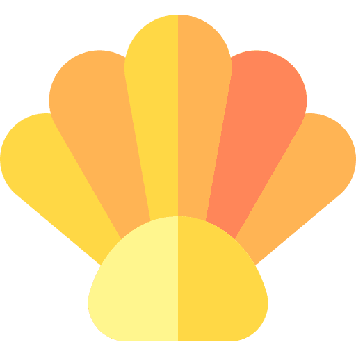 Shell food sea life animal icon Shell food sea life animal icon