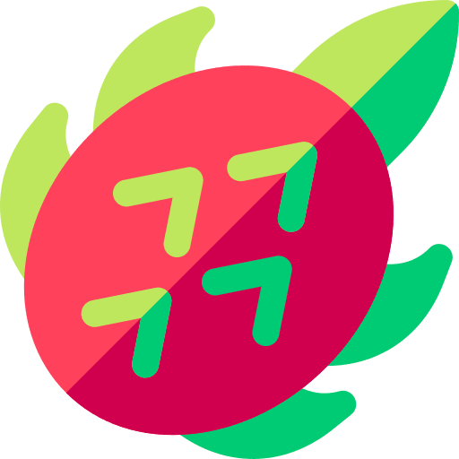 Dragon fruit vegan pitaya healthy food icon Dragon fruit vegan pitaya healthy food icon