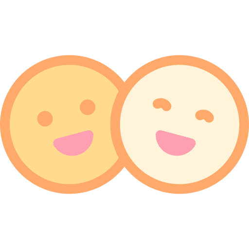 Happy friends emoji emoticon icon