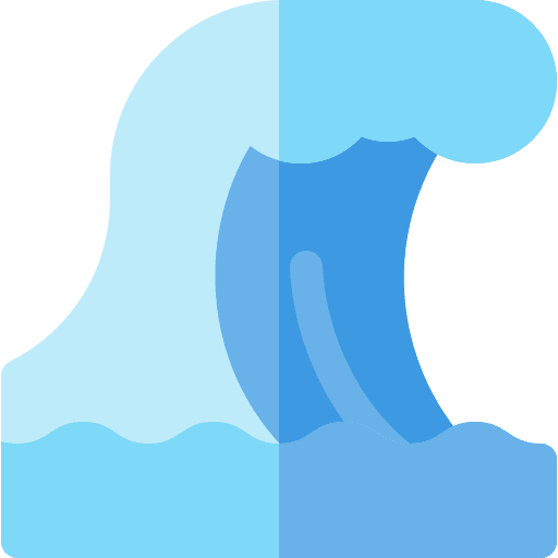 Wave sea nature summer icon Wave sea nature summer icon