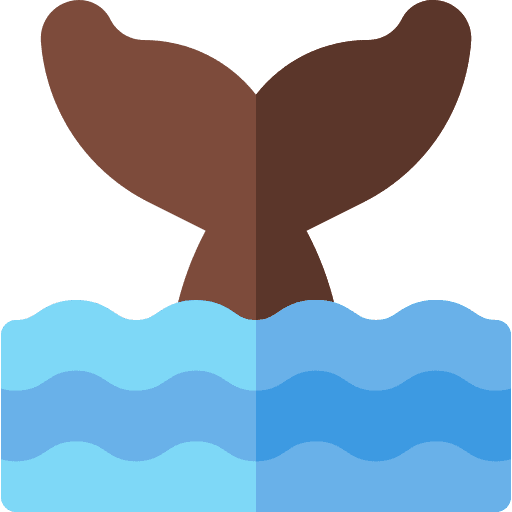 Whale mammal fish ocean icon Whale mammal fish ocean icon