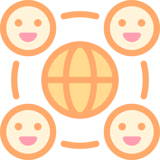 Community happy global community icon Community happy global community icon
