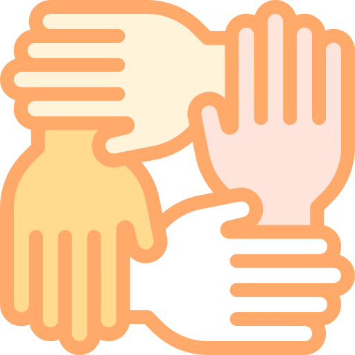 Together together teamwork help icon Together together teamwork help icon