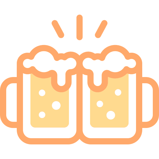 Beer cheer food and restaurant drink icon Beer cheer food and restaurant drink icon