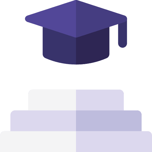 Career advancement briefcase education icon