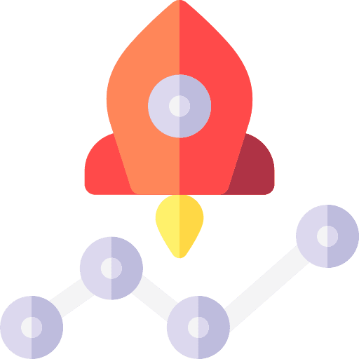 Career advancement career rocket icon Career advancement career rocket icon