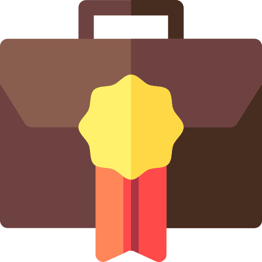 Career business and finance company badge icon