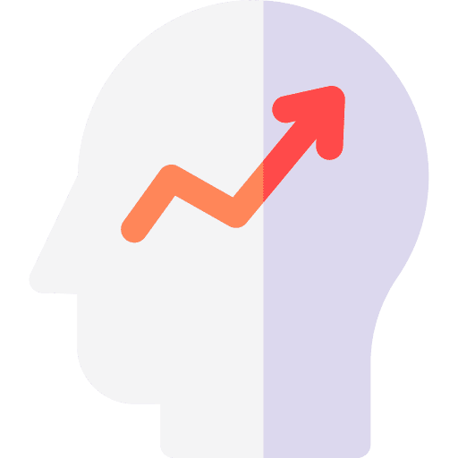 Career success growth business and finance icon