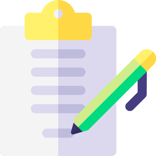 Contract sign document pen icon