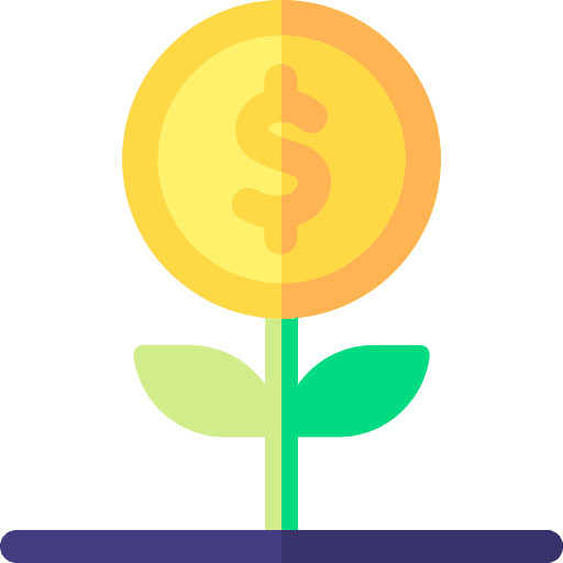 Salary currency business growth icon Salary currency business growth icon