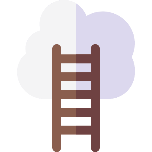 Career advancement motivation ladder icon Career advancement motivation ladder icon