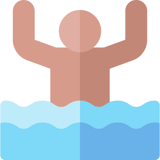 Drown emergency drown hands icon