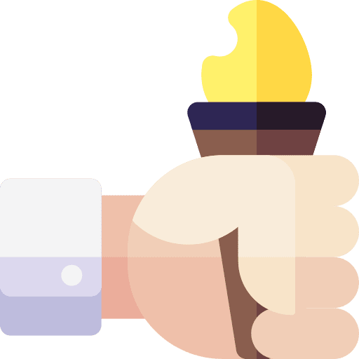Torch holding olympic games success icon Torch holding olympic games success icon