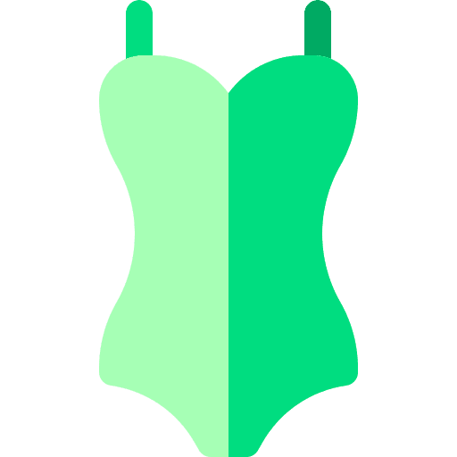 Swimsuit swimming suit water sport femenine icon Swimsuit swimming suit water sport femenine icon