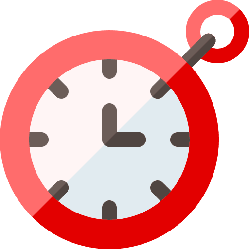 Clock time support watch icon Clock time support watch icon