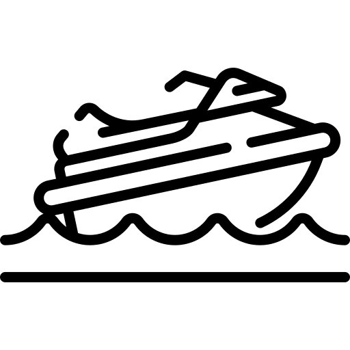 Jet ski watercraft transportation sea scooter icon